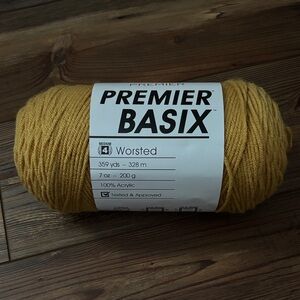 Premier Basix Worsted Yarn in Mustard